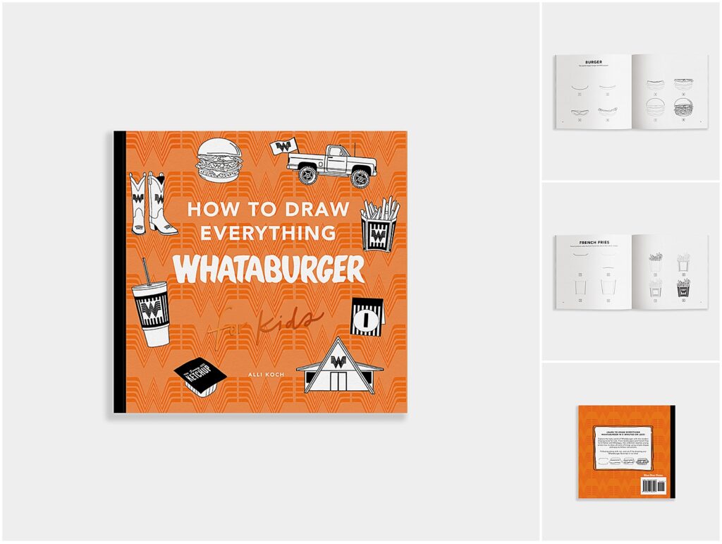 An Alli K book with Whataburger - a kids coloring book