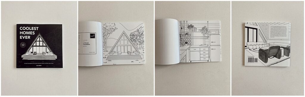 The Coolest Homes Ever Coloring Book by Alli K