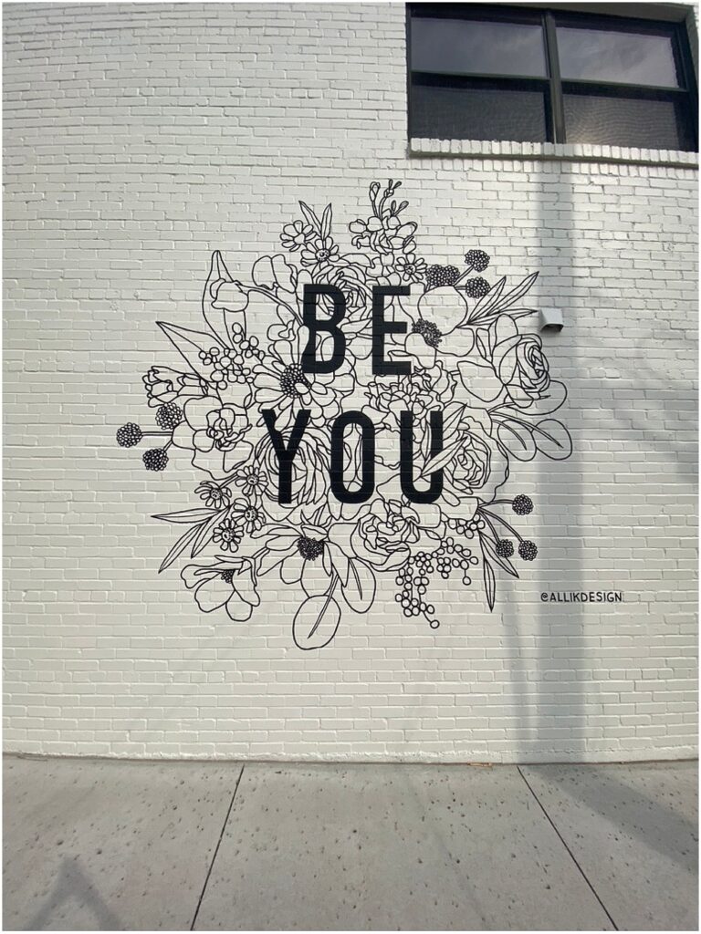 Be You mural by Alli K Design