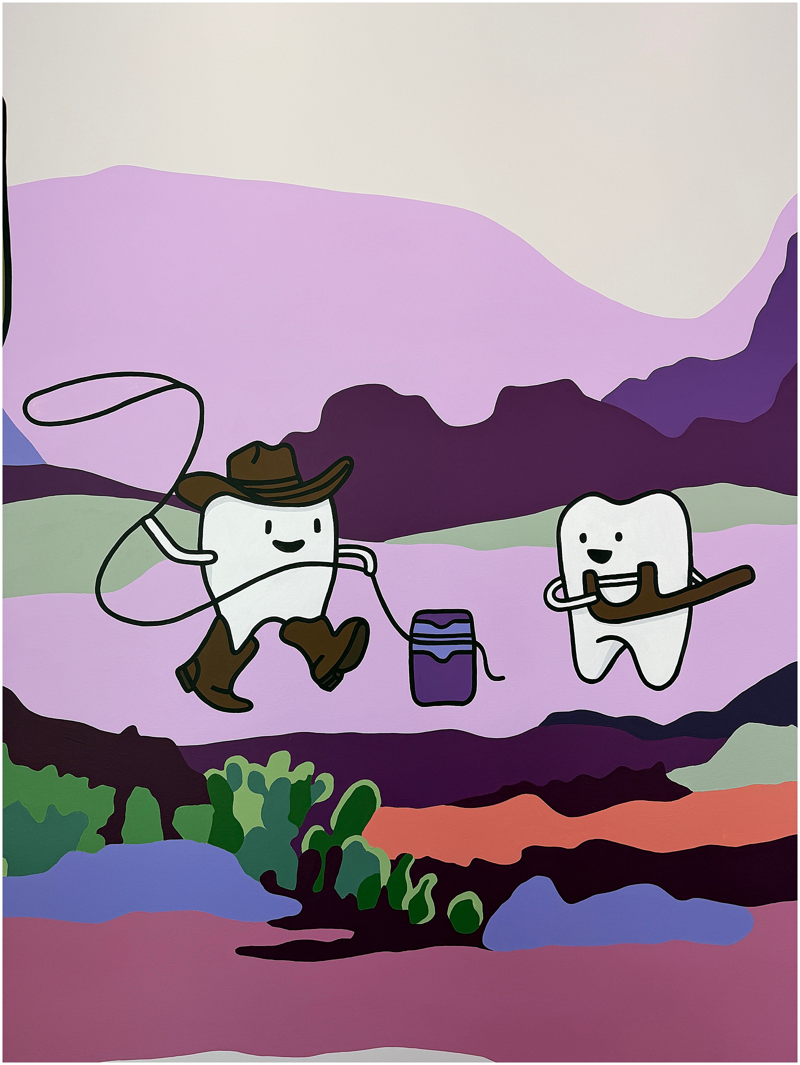 Austin mural painted by Alli Koch of Alli K Design