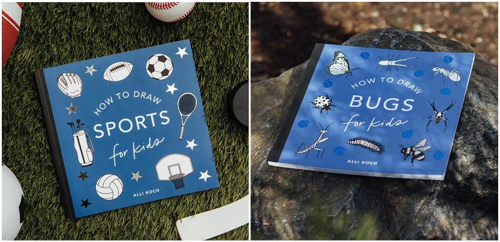 New How To Draw books by Alli Koch of Alli K Design